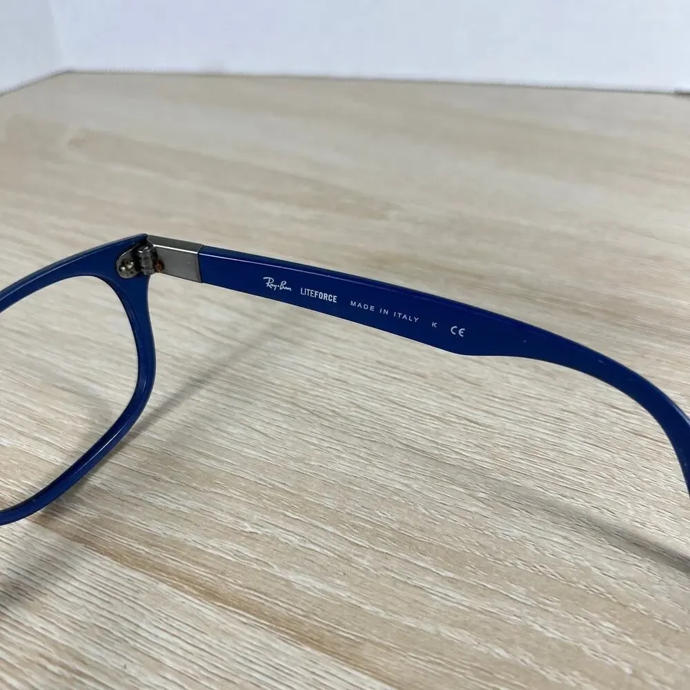 Ray-Ban RB4207 6015/8G LiteForce Sunglasses Blue Frames Only DAMAGED 55-17 Italy